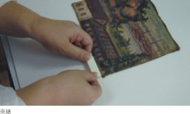 陳澄波-簷上遠望(1933)-作品修復過程