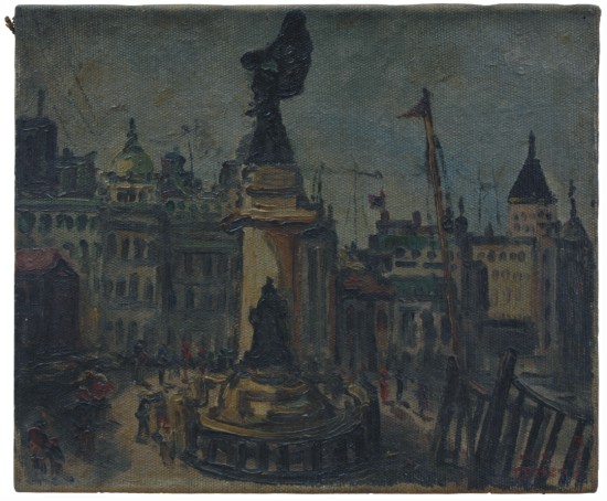 陳澄波—上海碼頭