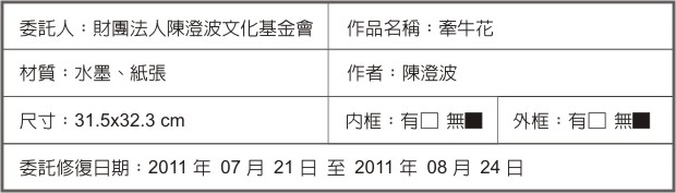 陳澄波—牽牛花