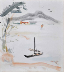 陳澄波等六人淡水寫生合畫