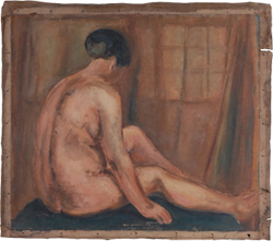 陳澄波—坐姿背面裸女