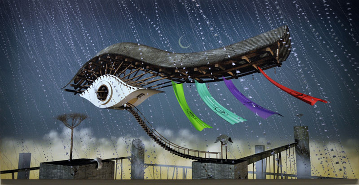 ���߰��@�Ť������}�@140*70cm�@2004