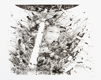 蘇沛權紫外線固化凹版畫:千手觀音