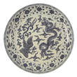 青花龍鳳紋盤
