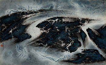 劉國松現代水墨作品