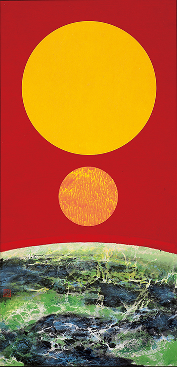 劉國松現代水墨作品