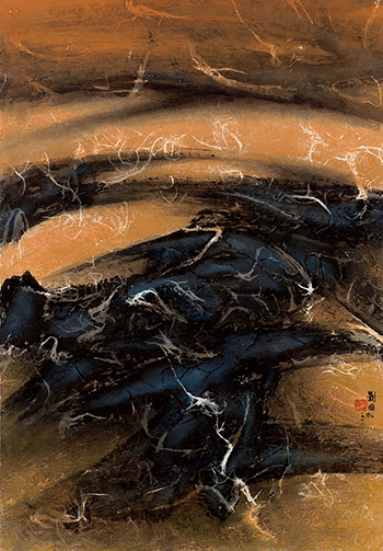 劉國松現代水墨作品