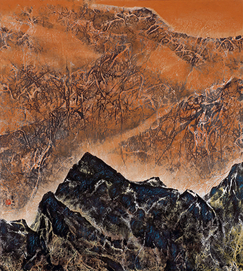 劉國松現代水墨作品