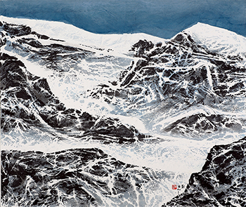 劉國松現代水墨作品