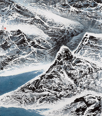 劉國松現代水墨作品