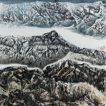 劉國松現代水墨作品