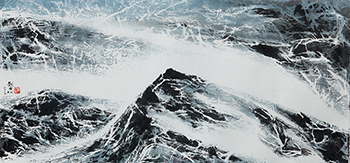 劉國松現代水墨作品