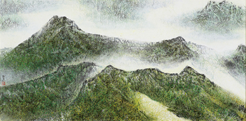 劉國松現代水墨作品