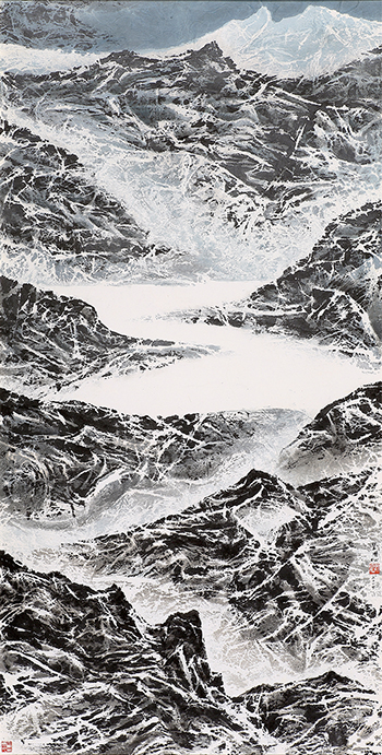 劉國松現代水墨作品