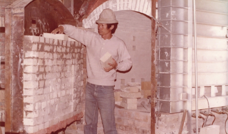 照片:1980 秋自製瓦斯窯